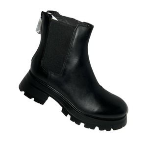 DKNY Women's Sasha Black Pull-On Lug Sole Chelsea Boots Size 11